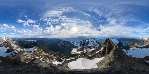 Mountain Peak Aerial Landscape