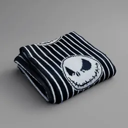 Scarf with Jack Skellington Face