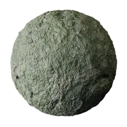Mossy Green Cave Rock