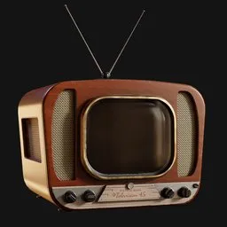 Old 1940s Tube Television