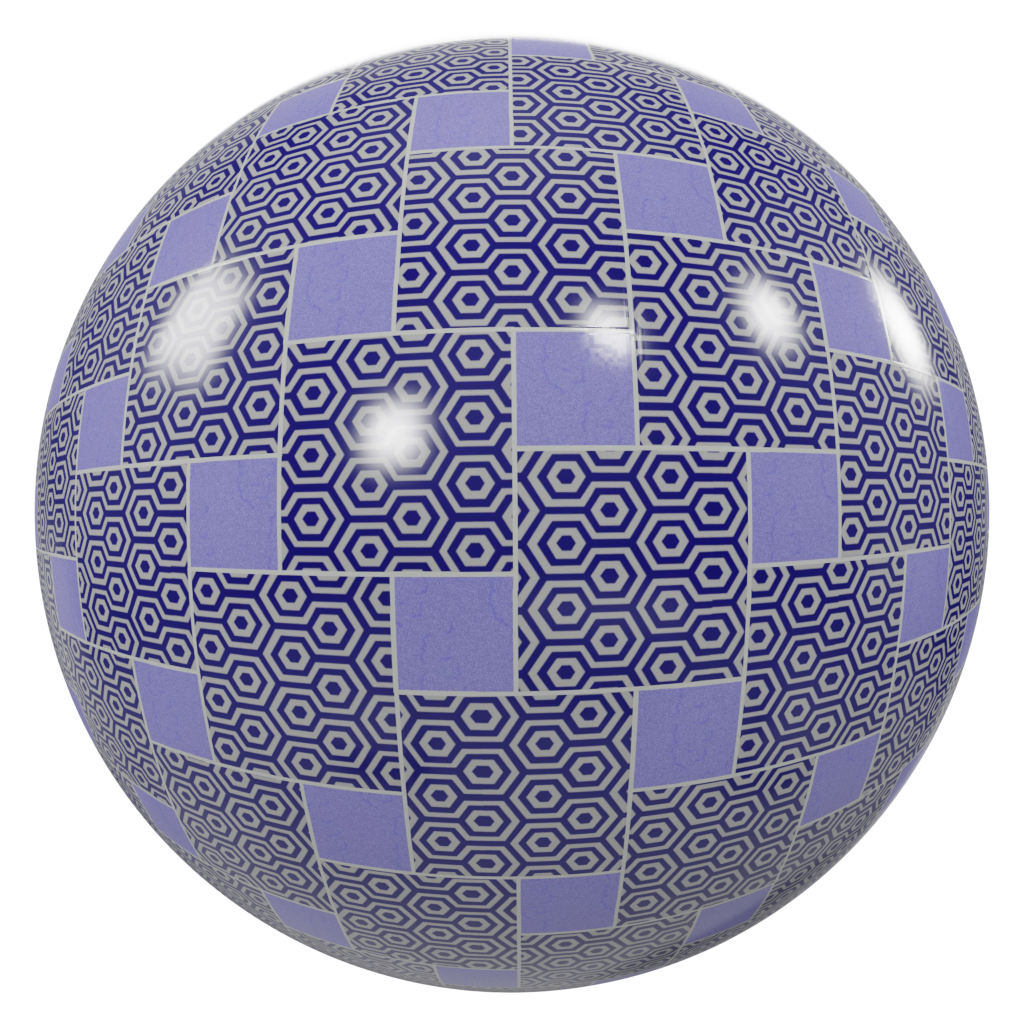 Purple tiles FREE 3D tiles materials BlenderKit
