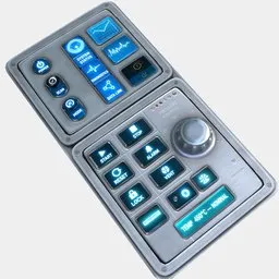 Futuristic Aircraft Control Panel
