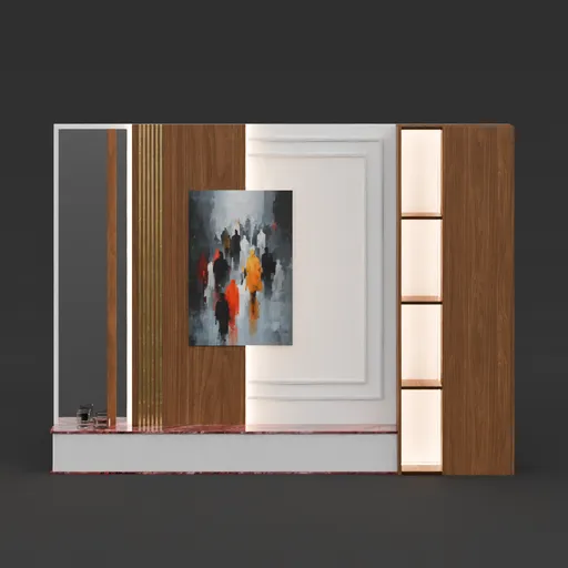 Art Feature Wall Unit