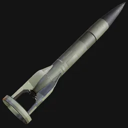 Fictional Interwar Rocket Painted