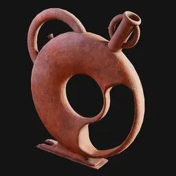 Earthenware Ring-Jug Art Object