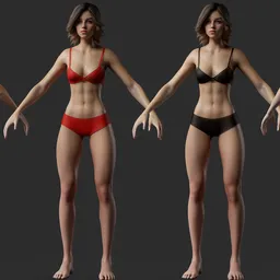 Lingerie Woman Character Underwear