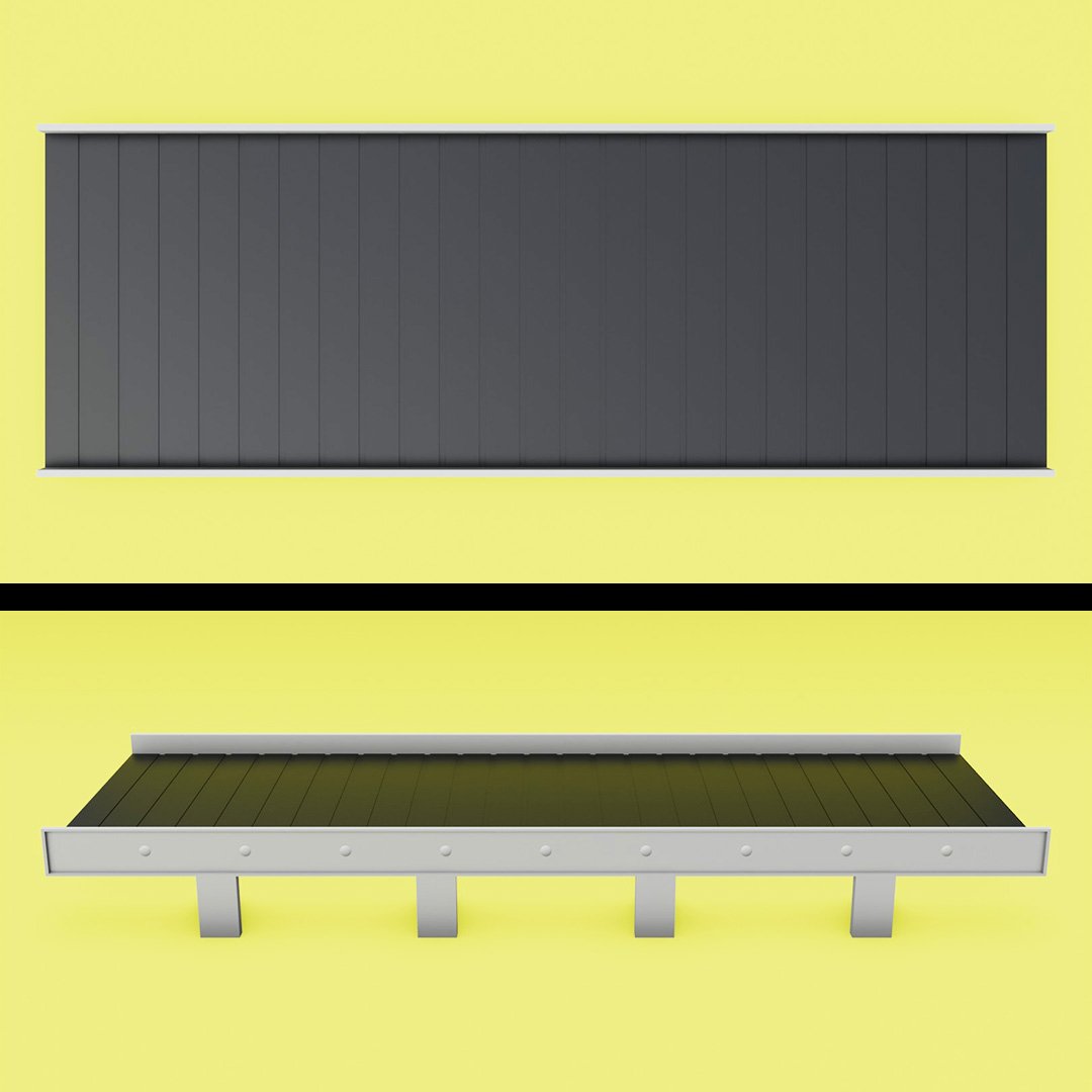 Conveyor Belt (Animated & Procedural) FREE 3D Machinery models