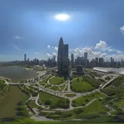 Sunny daytime sky HDRIs