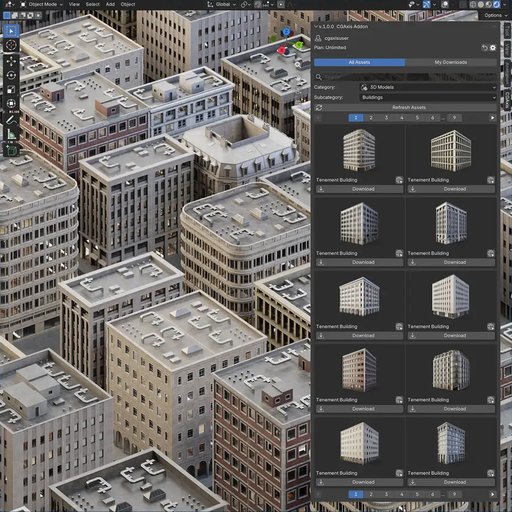 Cgaxis Add-On For Blender - Browse & Import Assets Directly In Blender