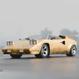 Lamborghini Countach Street Scene