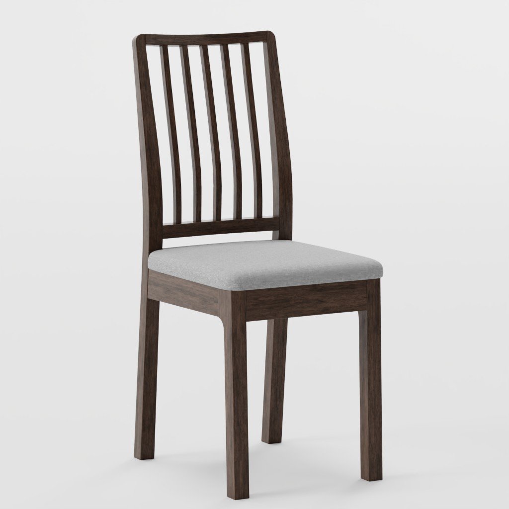 IKEA EKEDALEN chair wood | Sitting Chairs models | BlenderKit