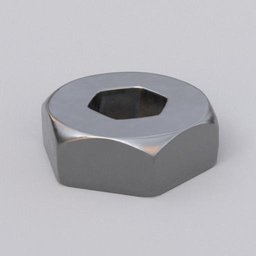 Bolt head with hex hole