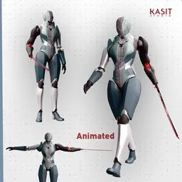 Girl EXO Armor+ArmorV3 animated