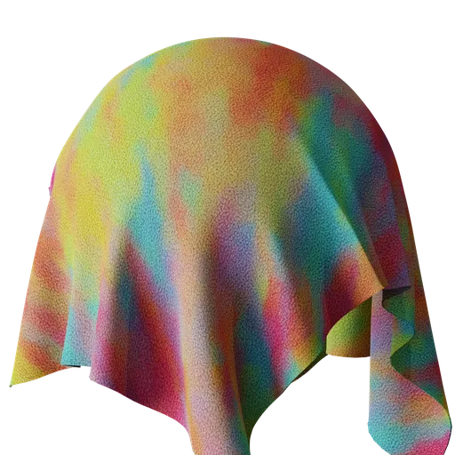 High-quality multicolored carpet texture for PBR material in Blender 3D and other 3D applications.