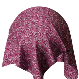 Rose and silver silk brocade