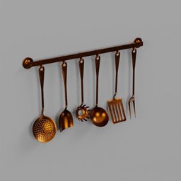 Set kitchen copper