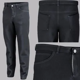 Basic male denim jeans