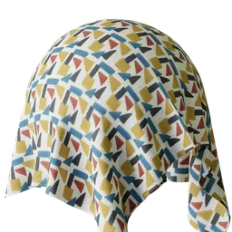 Geometric Multicoloured Embroidery