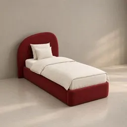 Modern Upholstered Single Bed