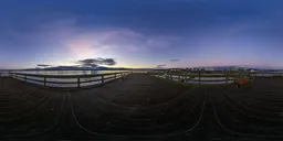 Colorful Twilight Sky at Coast