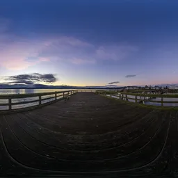 Colorful Twilight Sky at Coast