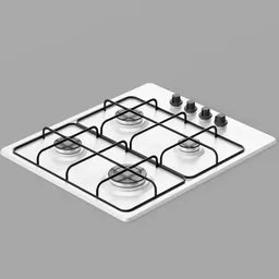 Gas cooktop – Four burners