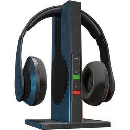 Black headphone CGAXIS