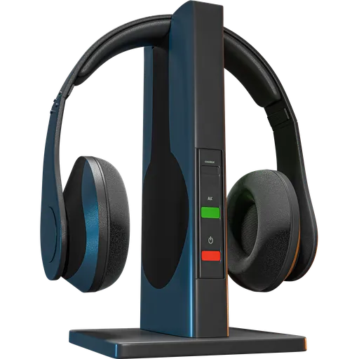 Black headphone CGAXIS