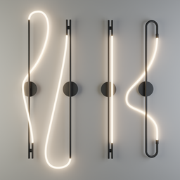 Neon wall light collection