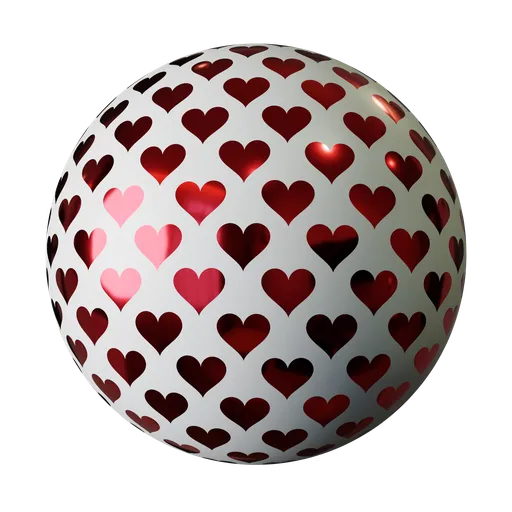 Staggered Heart Wrapping Paper
