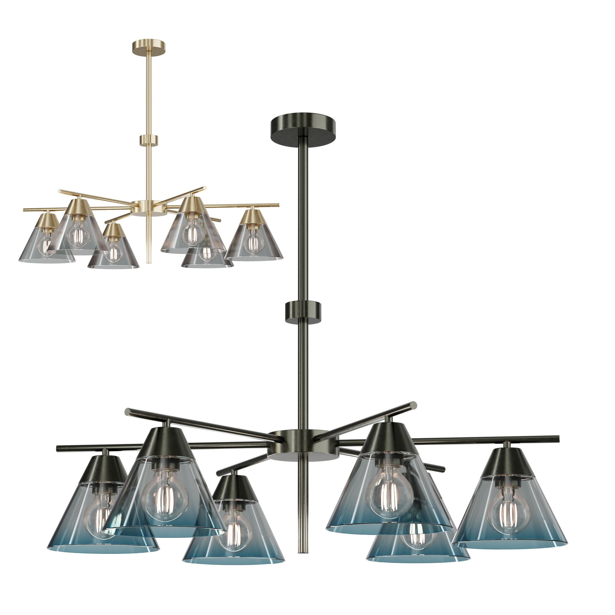 Chisa 6 ceiling 3D Ceiling Light models BlenderKit