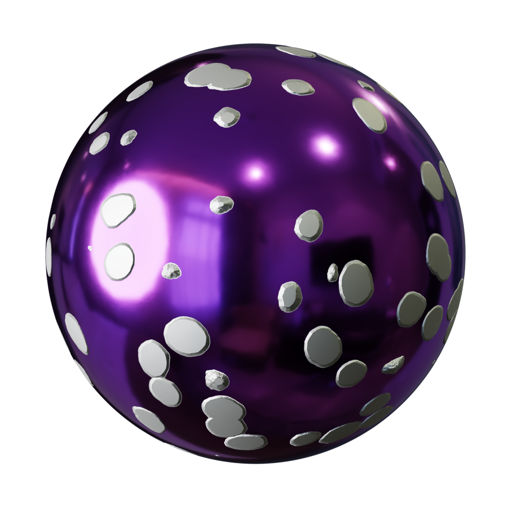 Procedural dotted christmas ornament FREE ornaments materials