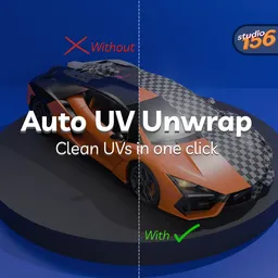 Auto UV Unwrap & Pack: Seamless UV Mapping