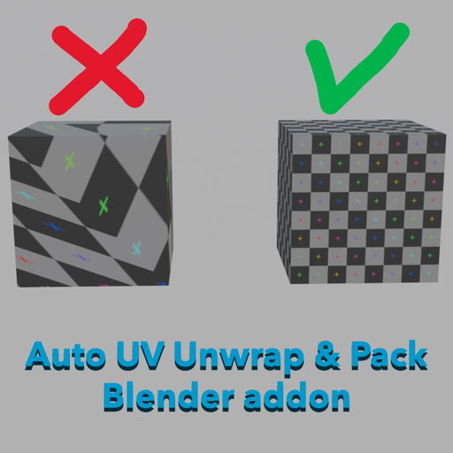 Auto UV Unwrap & Pack: Seamless UV Mapping
