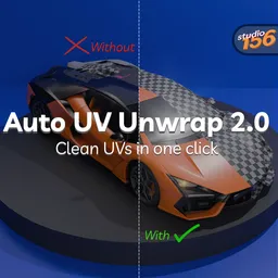 Auto UV Unwrap & Pack 2.0: Seamless UV Mapping