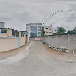 Alley with Blue Building