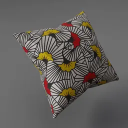 Pillow – Geometric Floral Pattern