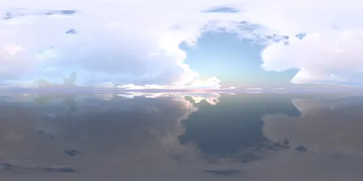 Colorful infinite blue sky