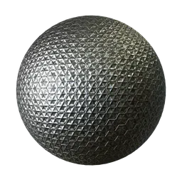 Hexagonal silver foil