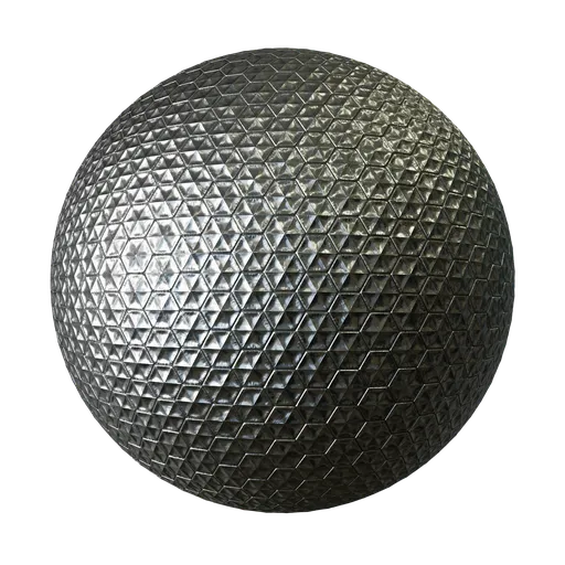 Hexagonal silver foil