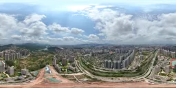 Highsky Building Red Blue sky