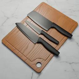 Realistic Kitchen Knife Set