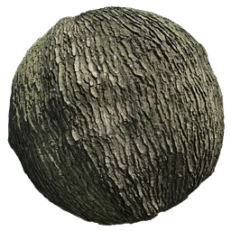 Detailed 8K resolution tree bark texture for PBR material rendering in Blender and other 3D applications.