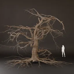 SJ-Highpoly Twisted Tree Dead