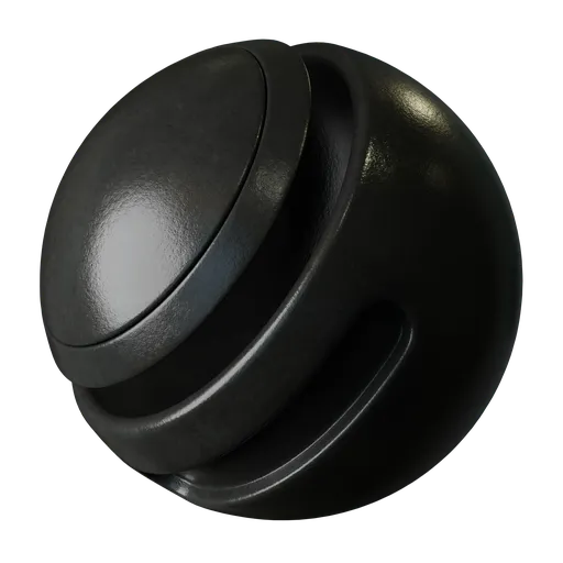 Black painted metal