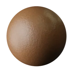 Customizable procedural leather PBR material texture for Blender 3D rendering and other 3D applications.