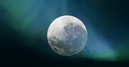 Moon fog star night Aurora