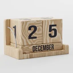 Calendar Cube Decoration