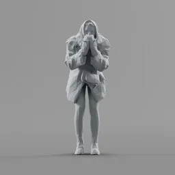 Lowpoly Female Standing