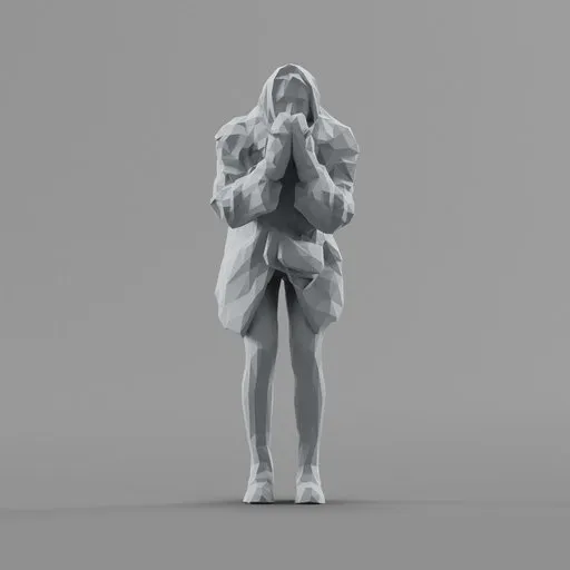 Lowpoly Female Standing